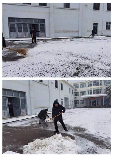 瑞雪連綿兆豐年，連心保安保安全